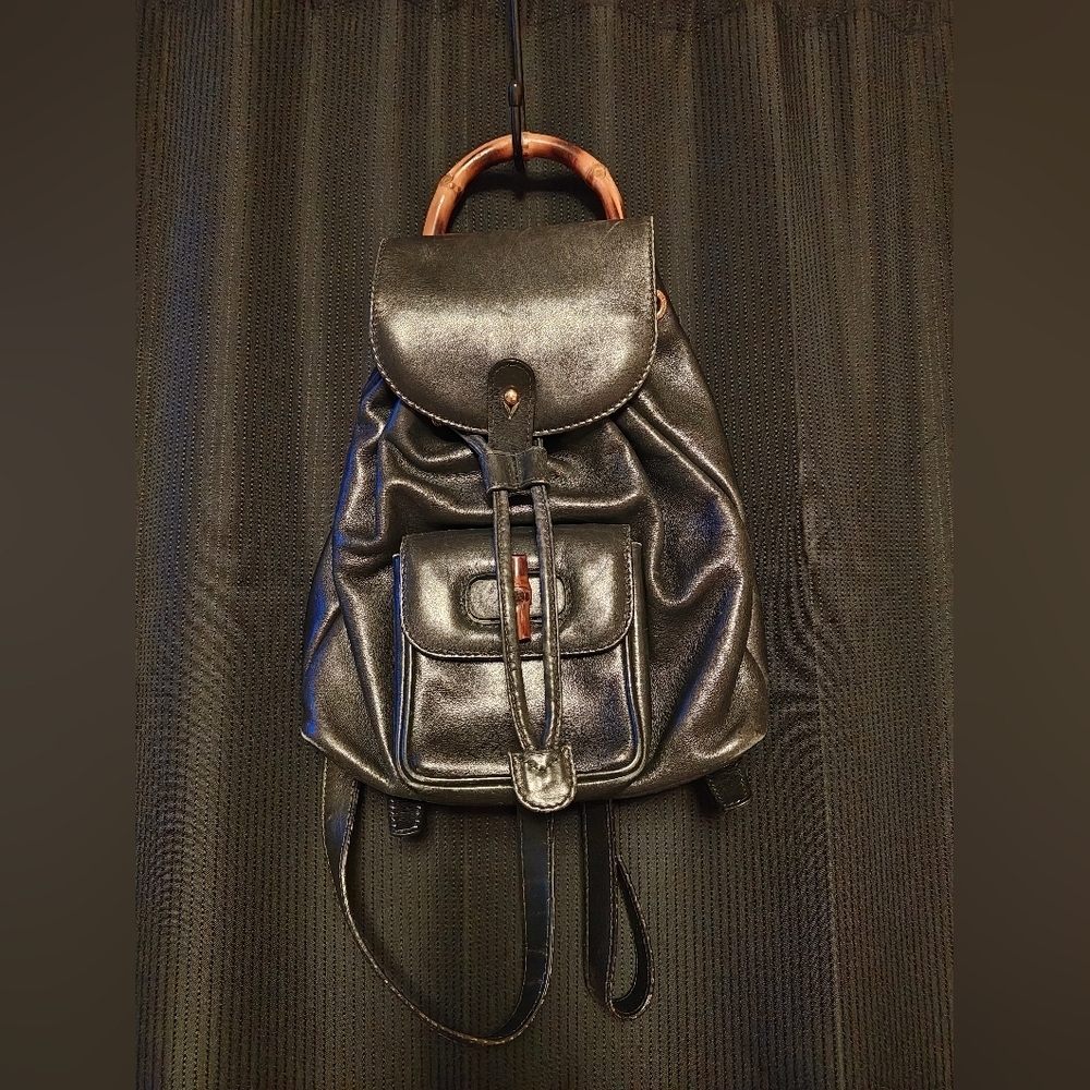 Gucci Bamboo Handle Mini Backpack